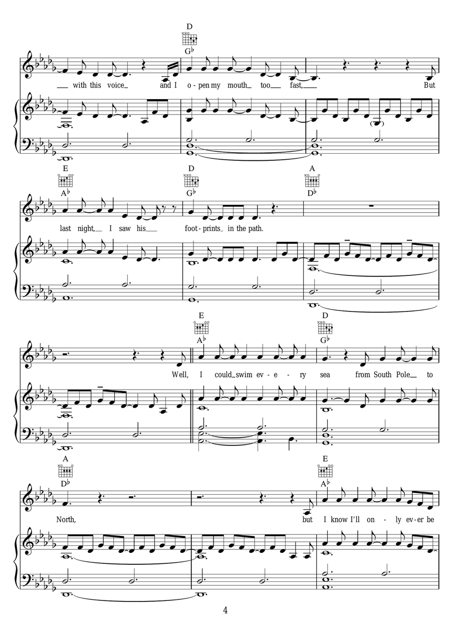 The Boy Who Cried Wolf The Boy Who Cried Wolf Piano, Vocal scores gallery preview page 4