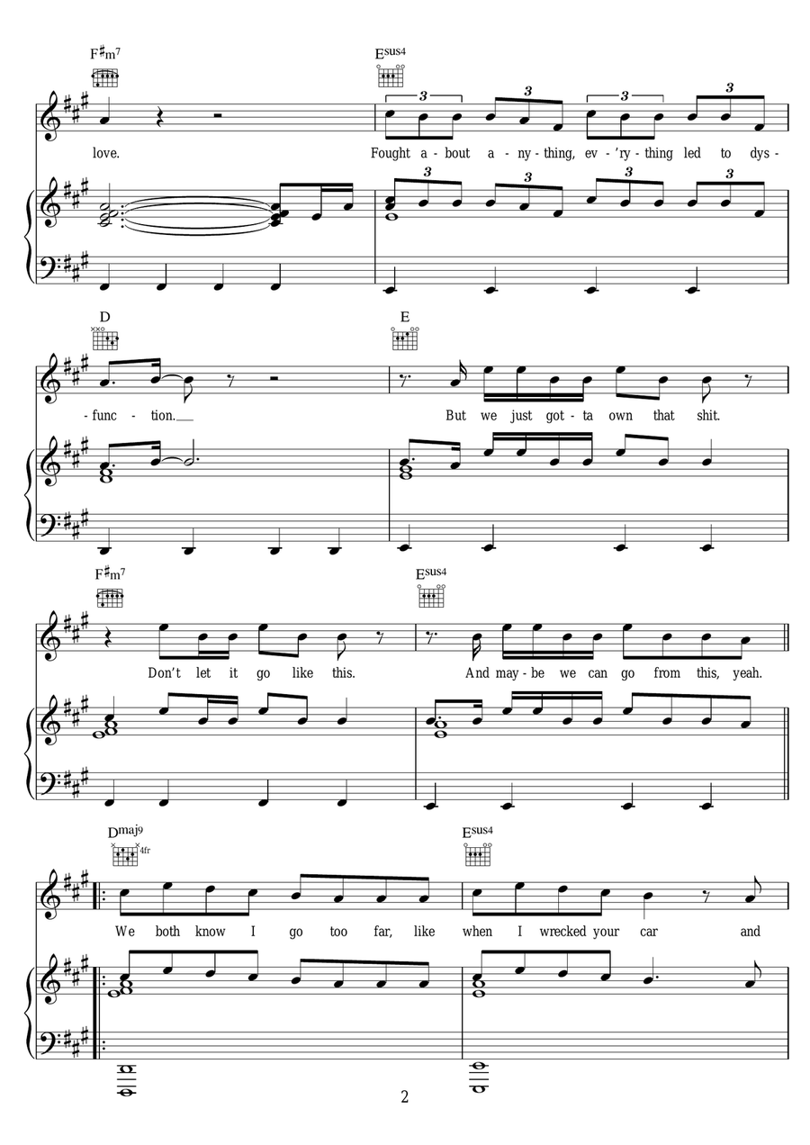 Young Young Piano, Vocal scores gallery preview page 2