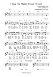 I Sing The Mighty Power Of God - Lead Sheet in G [6/8]