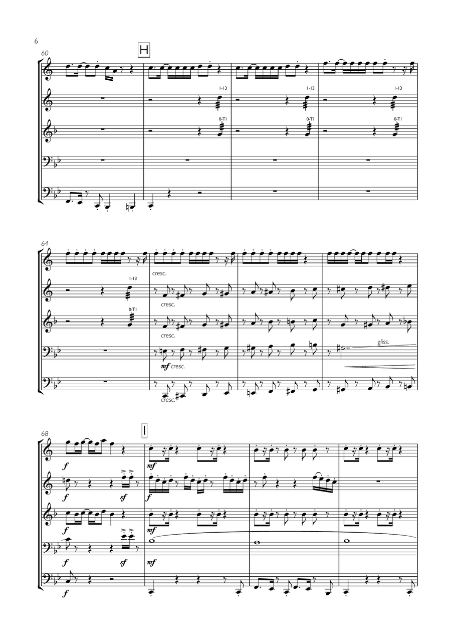 Uptown Funk Uptown Funk Brass Ensemble scores gallery preview page 6
