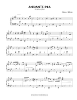Andante in A major (Original Piano Solo)