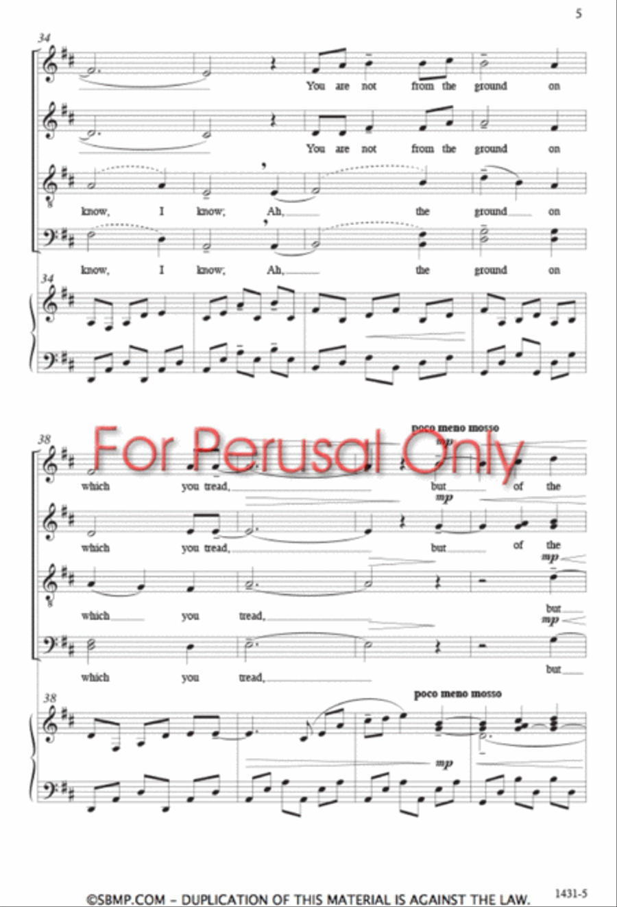 Lunar Lullaby - SATB Octavo 4-Part scores gallery preview page 4