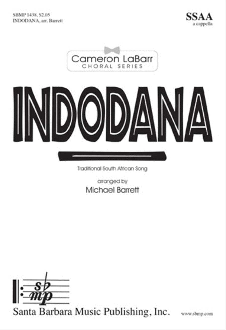 Indodana - SSAA Octavo Indodana - SSAA Octavo SSAA scores gallery preview page 1