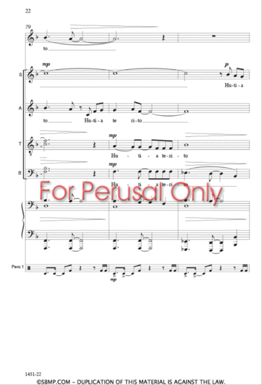Hutia te Rito - SATB Octavo 4-Part scores gallery preview page 21