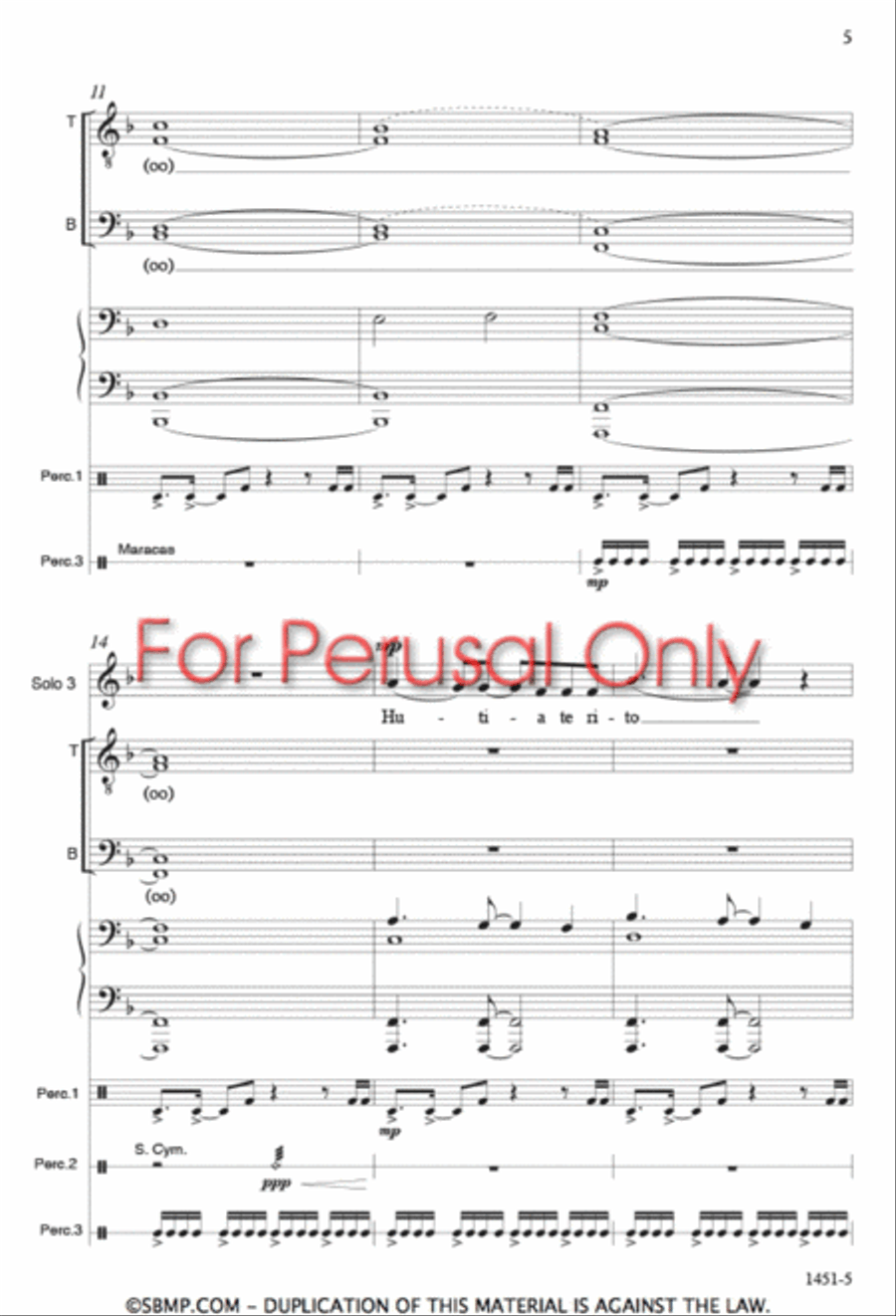 Hutia te Rito - SATB Octavo 4-Part scores gallery preview page 4