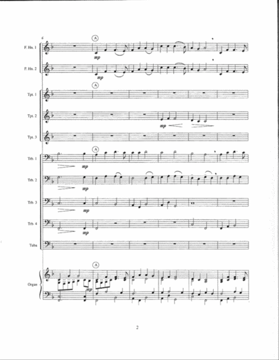 Hark, the Herald Angels Sing Brass Ensemble scores gallery preview page 3