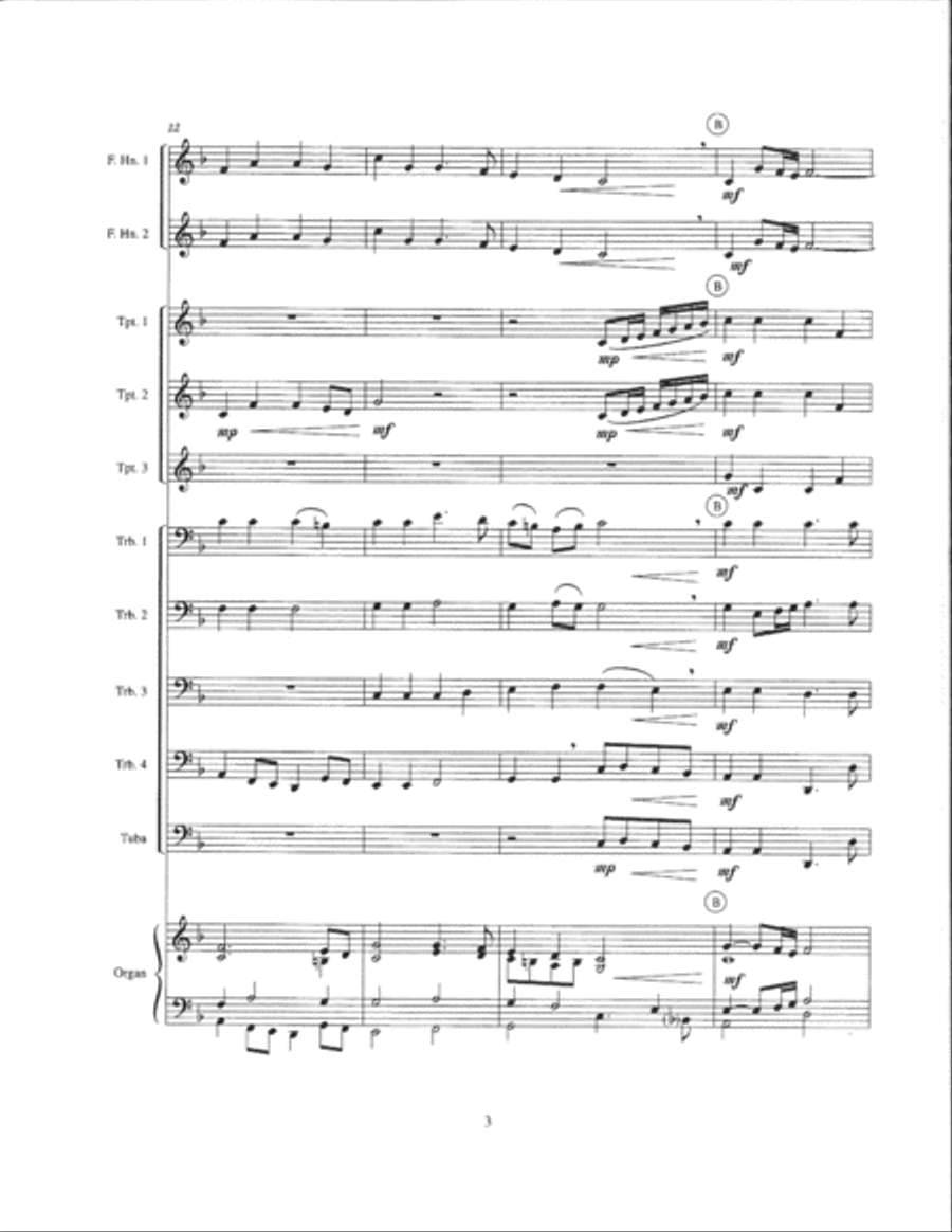 Hark, the Herald Angels Sing Brass Ensemble scores gallery preview page 4