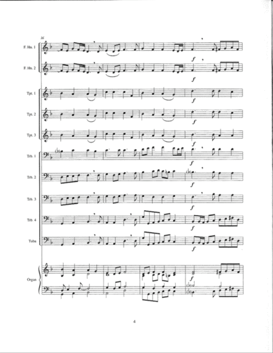 Hark, the Herald Angels Sing Brass Ensemble scores gallery preview page 5