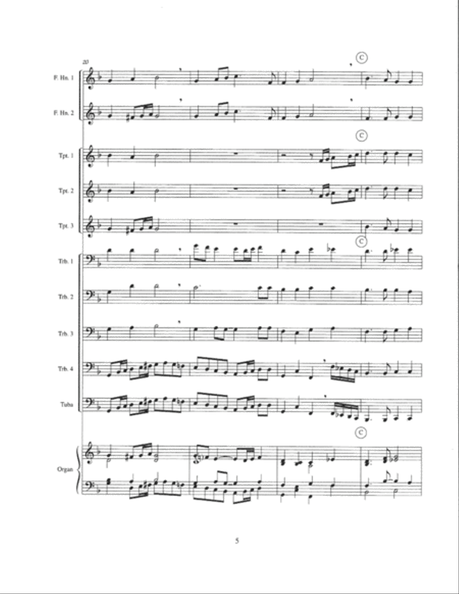 Hark, the Herald Angels Sing Brass Ensemble scores gallery preview page 6