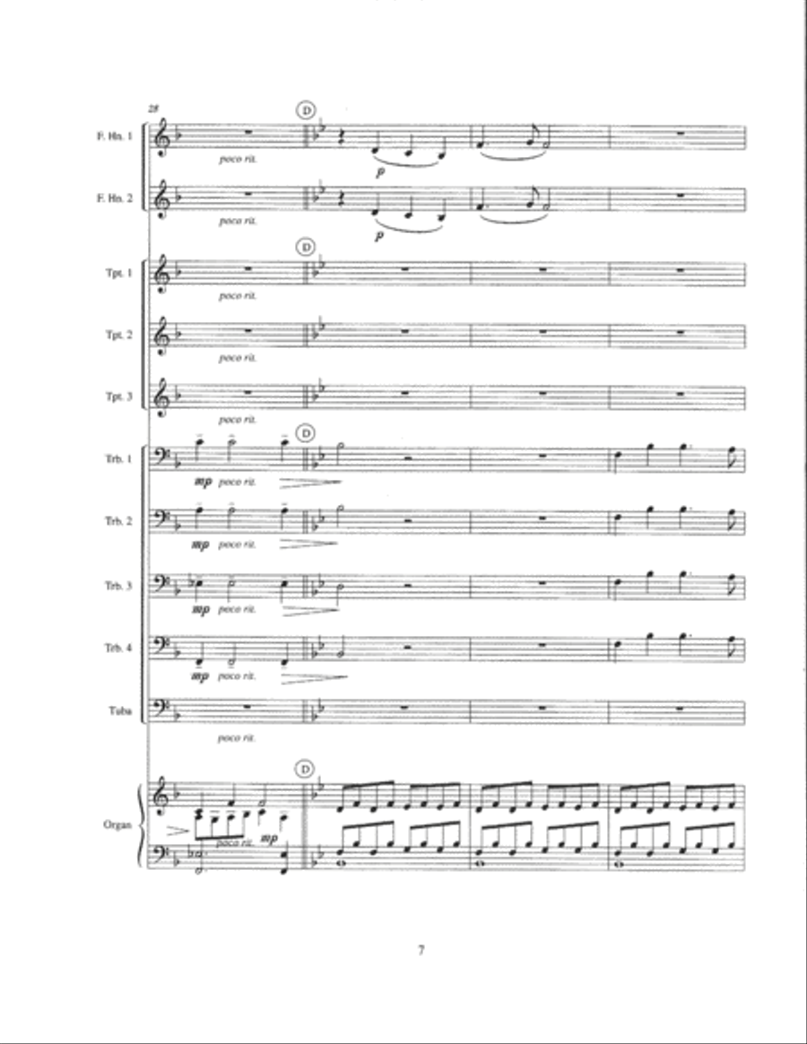 Hark, the Herald Angels Sing Brass Ensemble scores gallery preview page 8