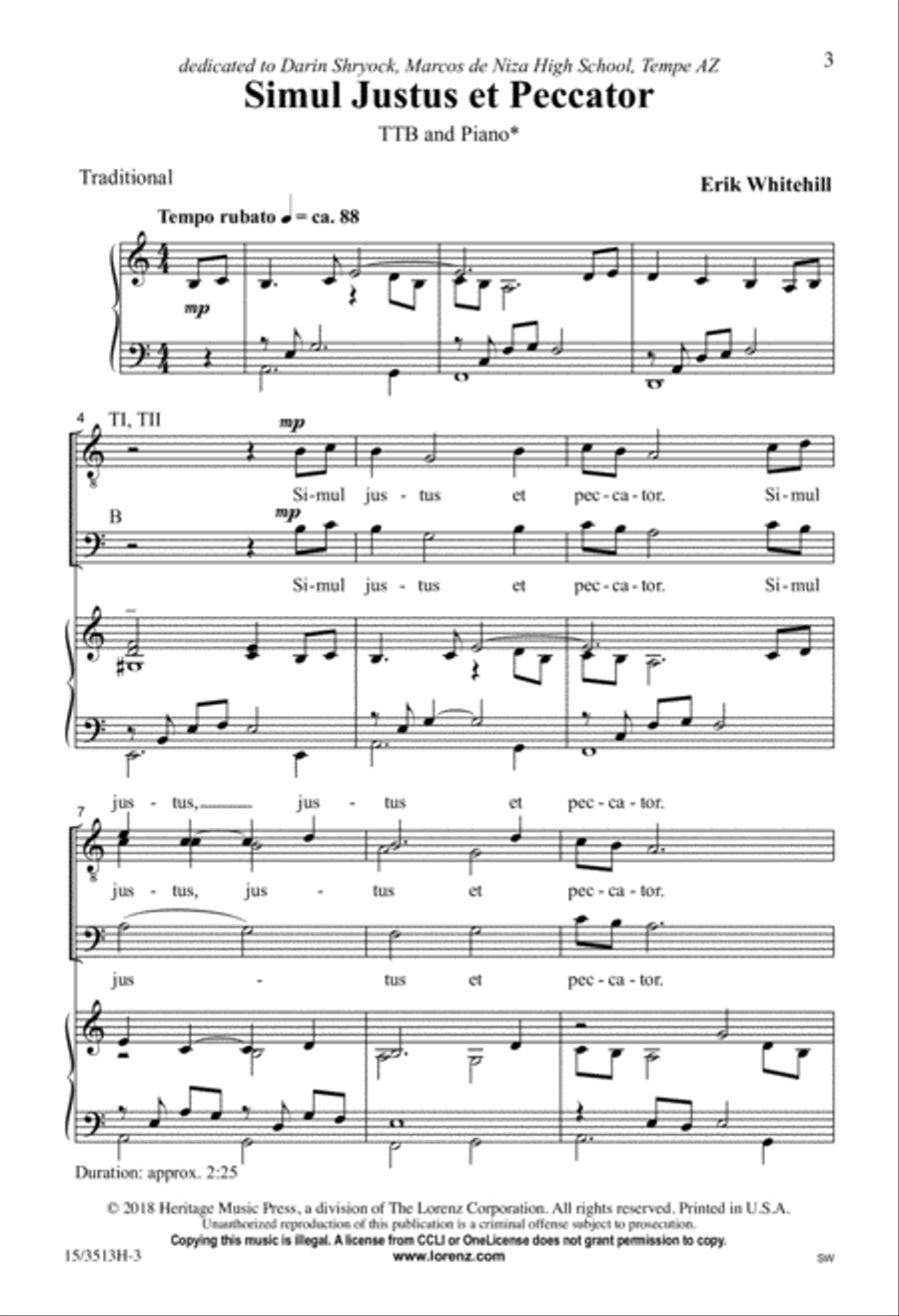 Simul Justus et Peccator Simul Justus et Peccator TTB scores gallery preview page 2