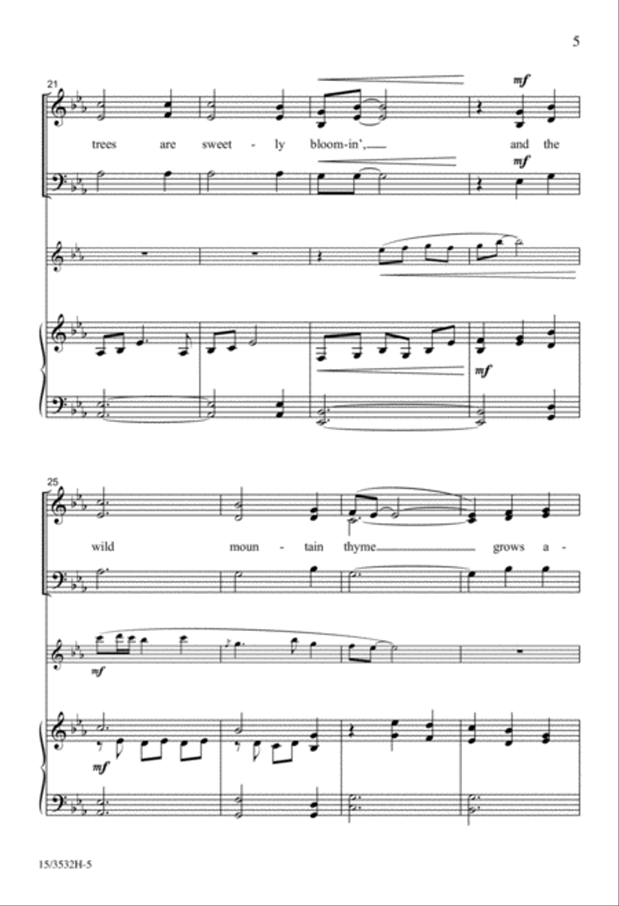 Wild Mountain Thyme Wild Mountain Thyme 4-Part scores gallery preview page 4