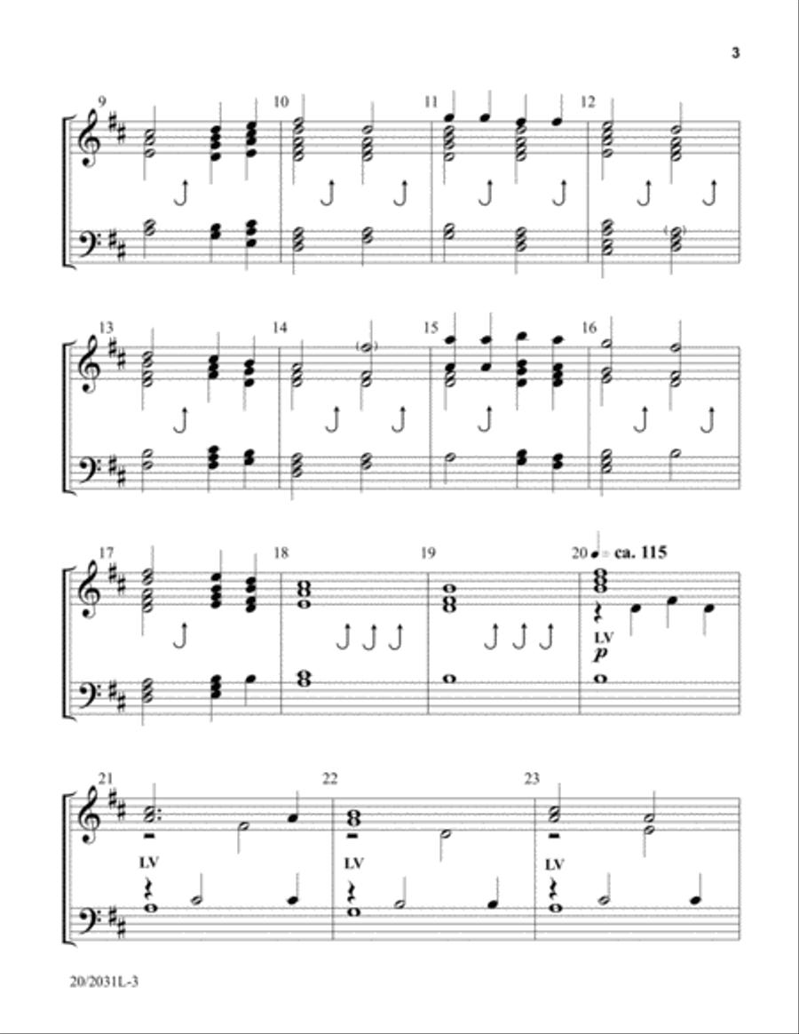 Three Pieces for Lent and Easter 3-Octaves scores gallery preview page 3