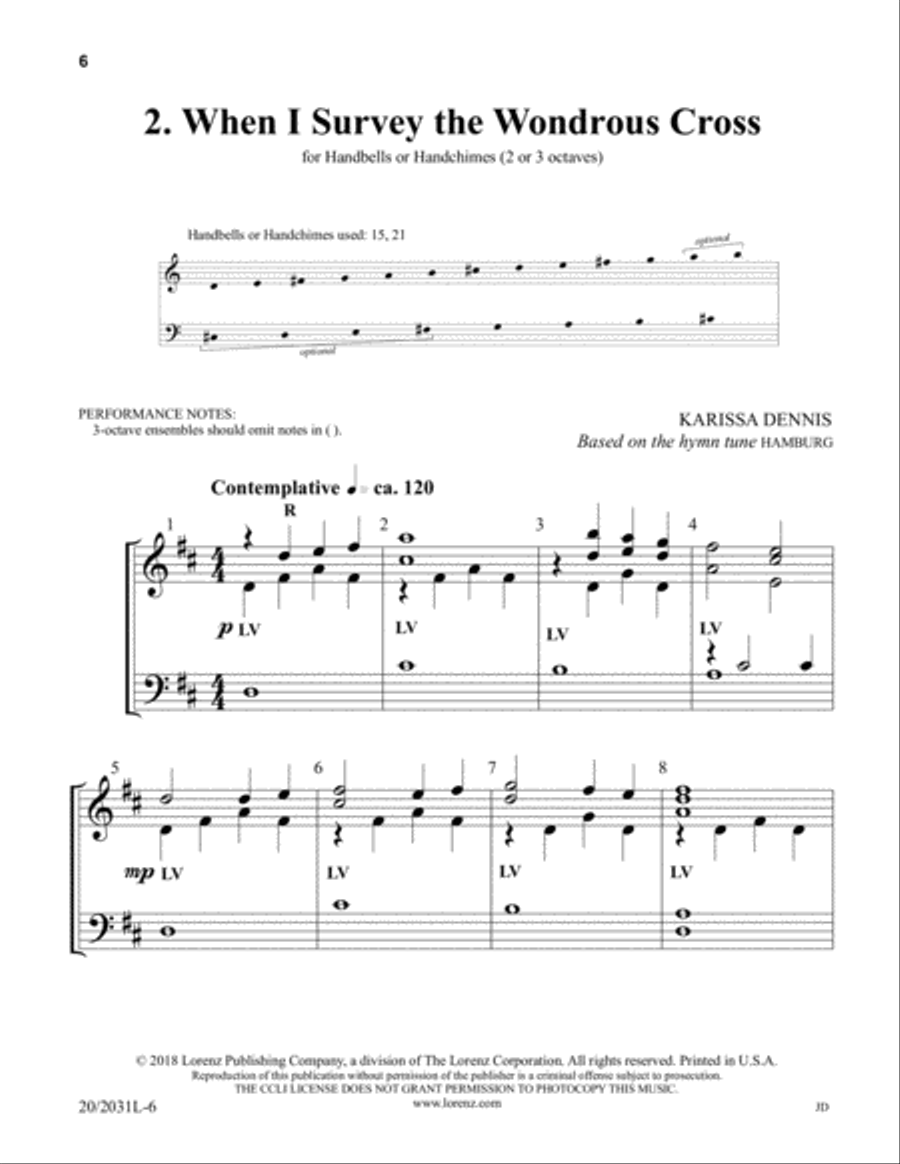 Three Pieces for Lent and Easter 3-Octaves scores gallery preview page 4