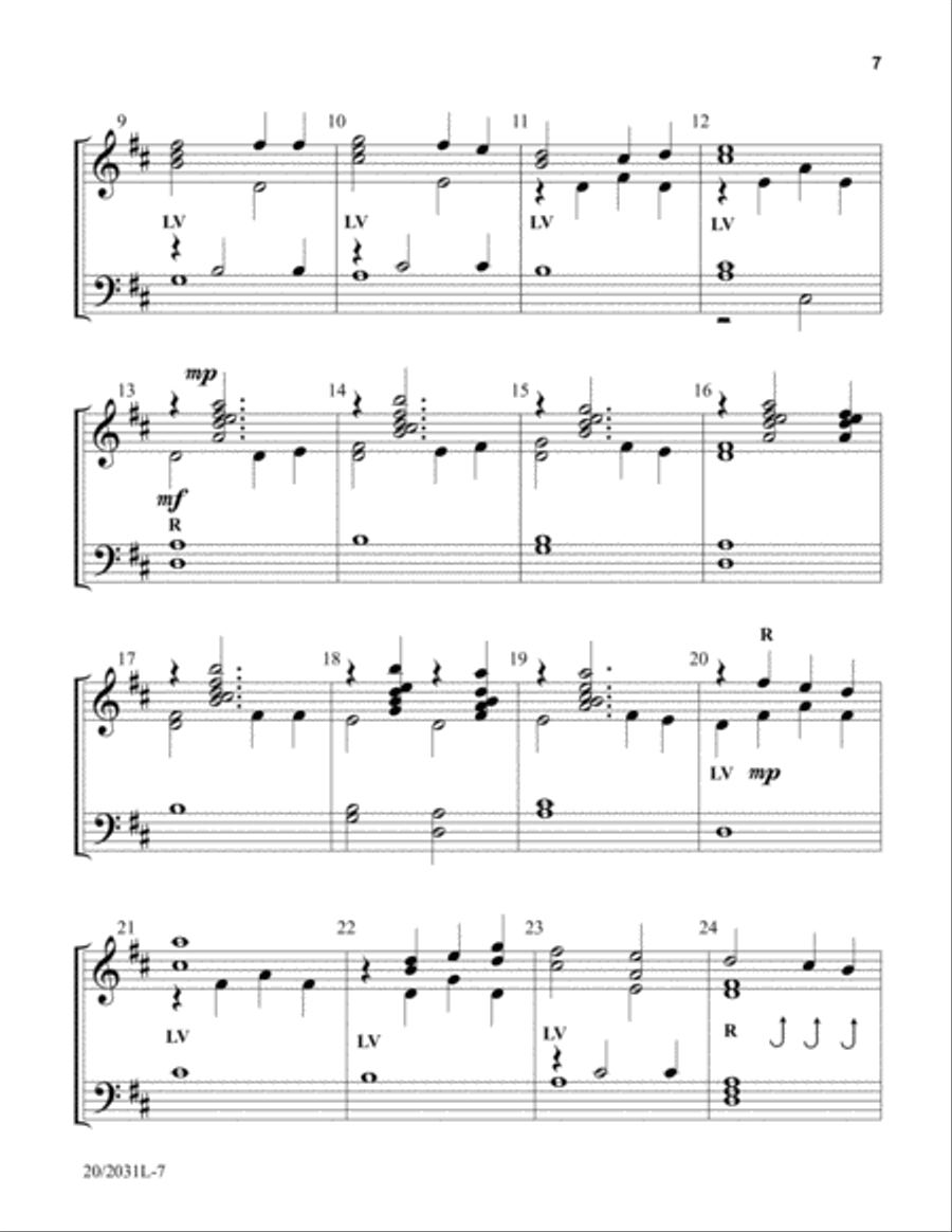 Three Pieces for Lent and Easter 3-Octaves scores gallery preview page 5