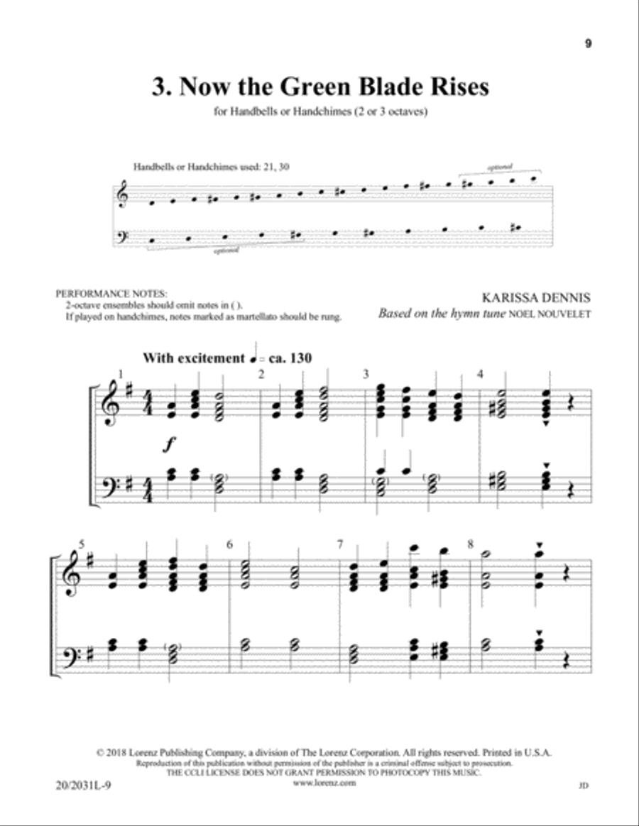 Three Pieces for Lent and Easter 3-Octaves scores gallery preview page 6