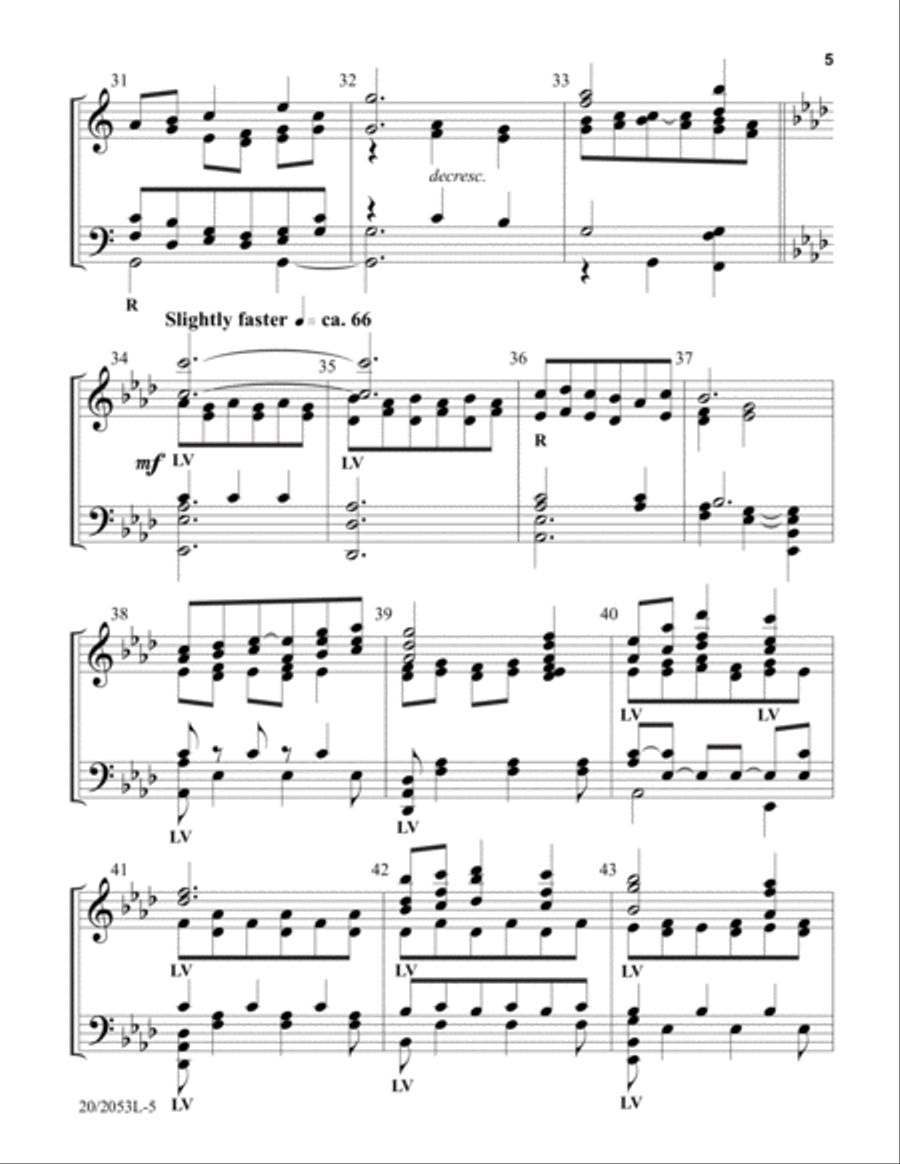 Psalm Twenty-Three 5-Octaves scores gallery preview page 5
