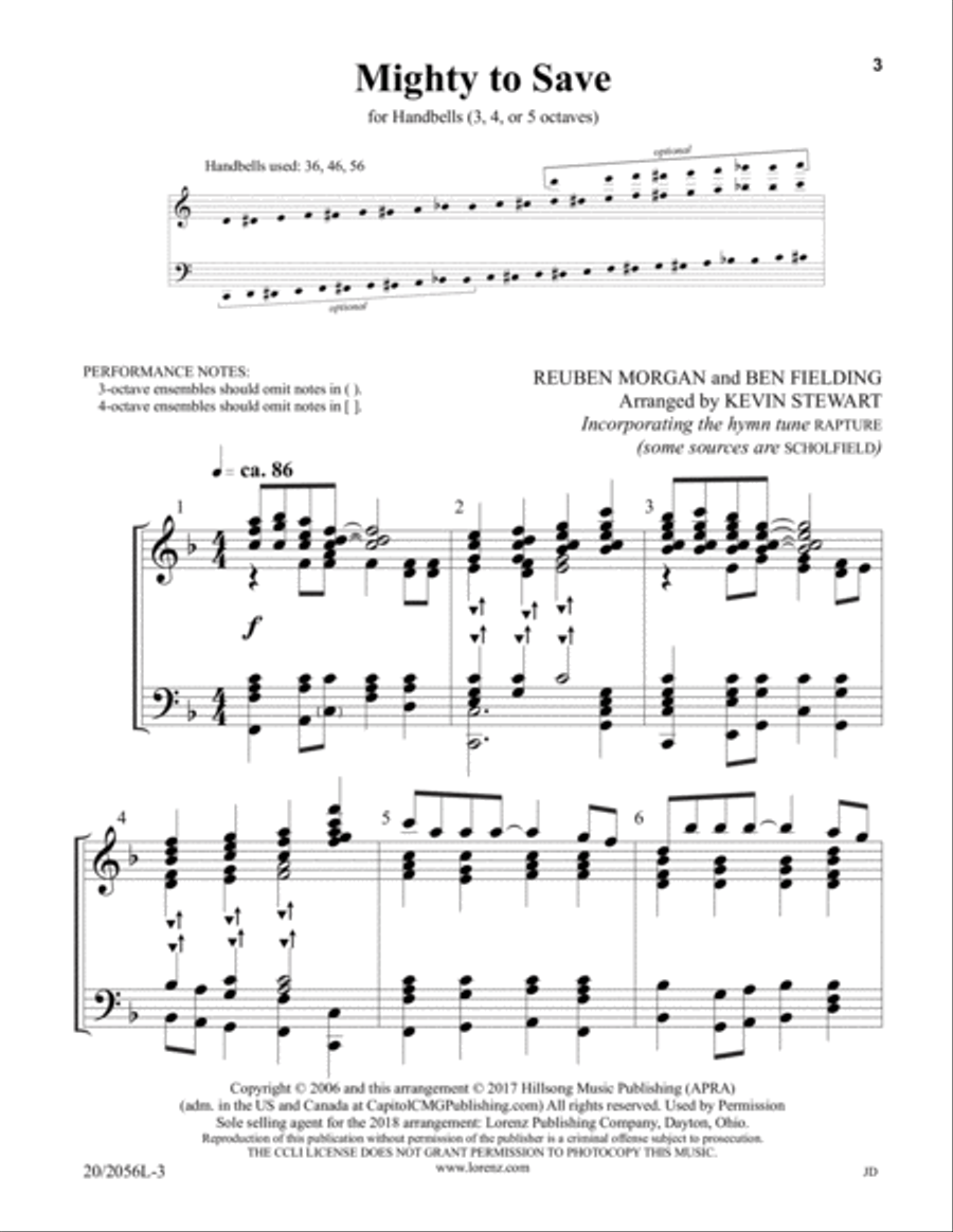 Mighty to Save 5-Octaves scores gallery preview page 2