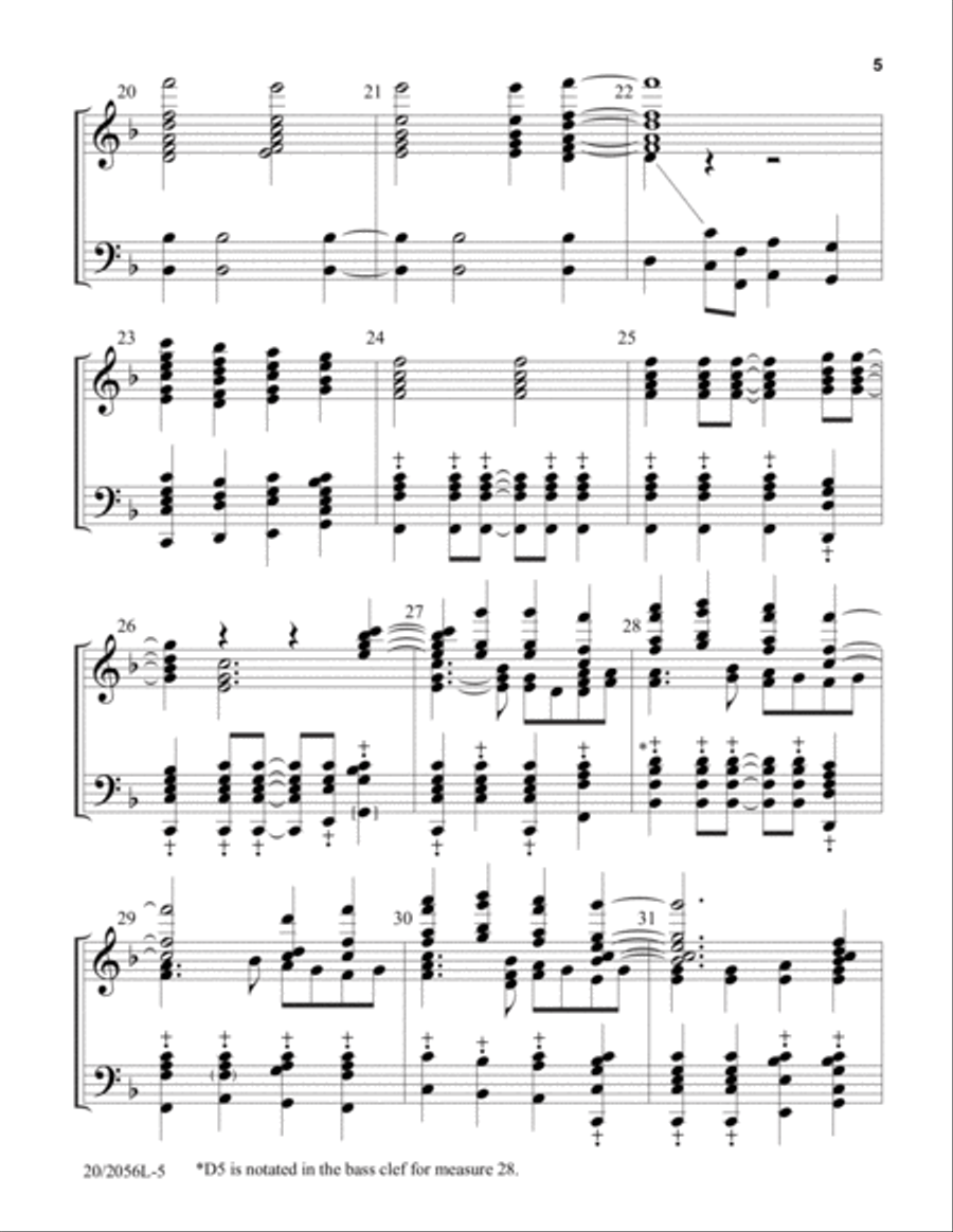 Mighty to Save 5-Octaves scores gallery preview page 4
