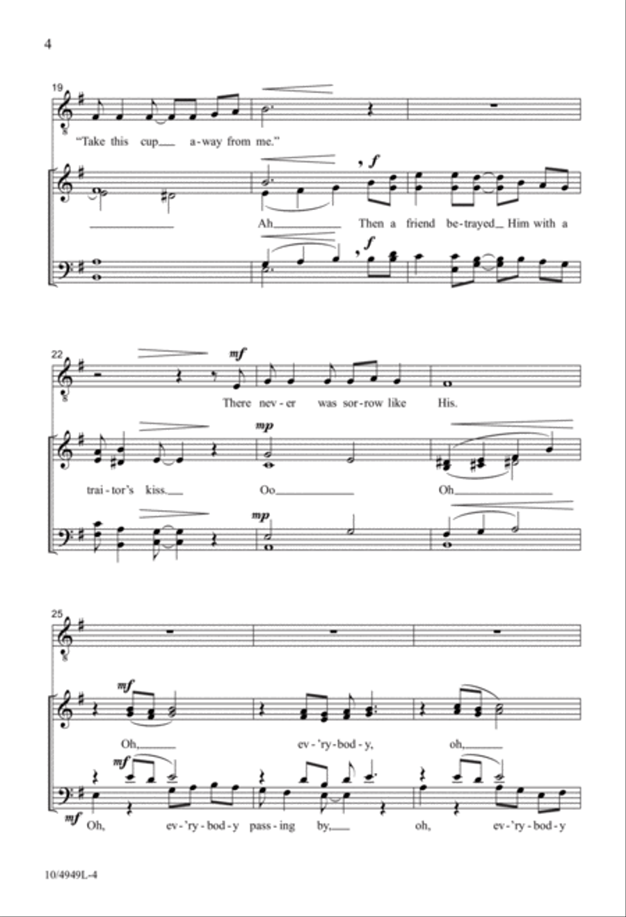 Sorrow Like His Sorrow Like His 4-Part scores gallery preview page 4