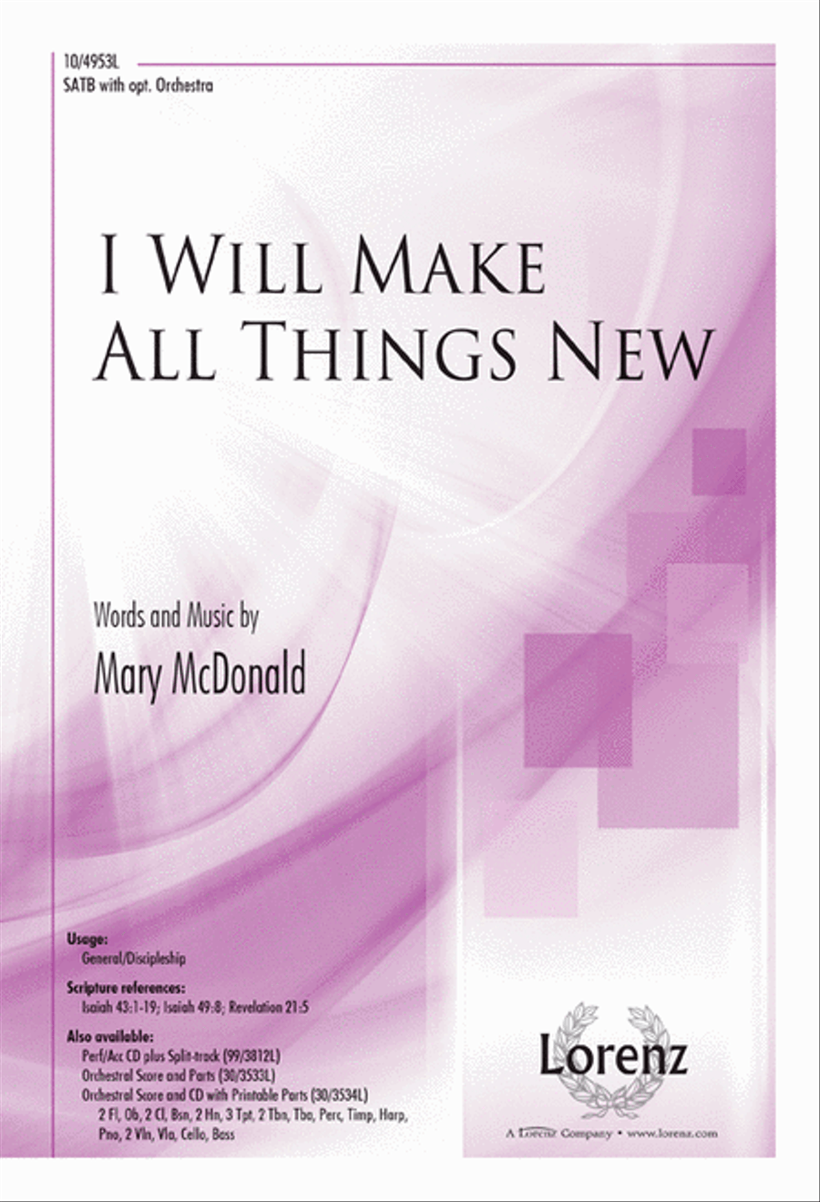 I Will Make All Things New 4-Part scores gallery preview page 1