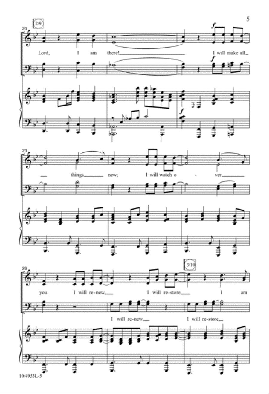I Will Make All Things New 4-Part scores gallery preview page 4