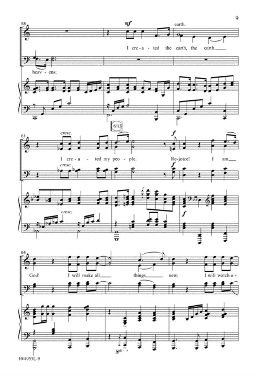I Will Make All Things New 4-Part scores gallery preview page 8