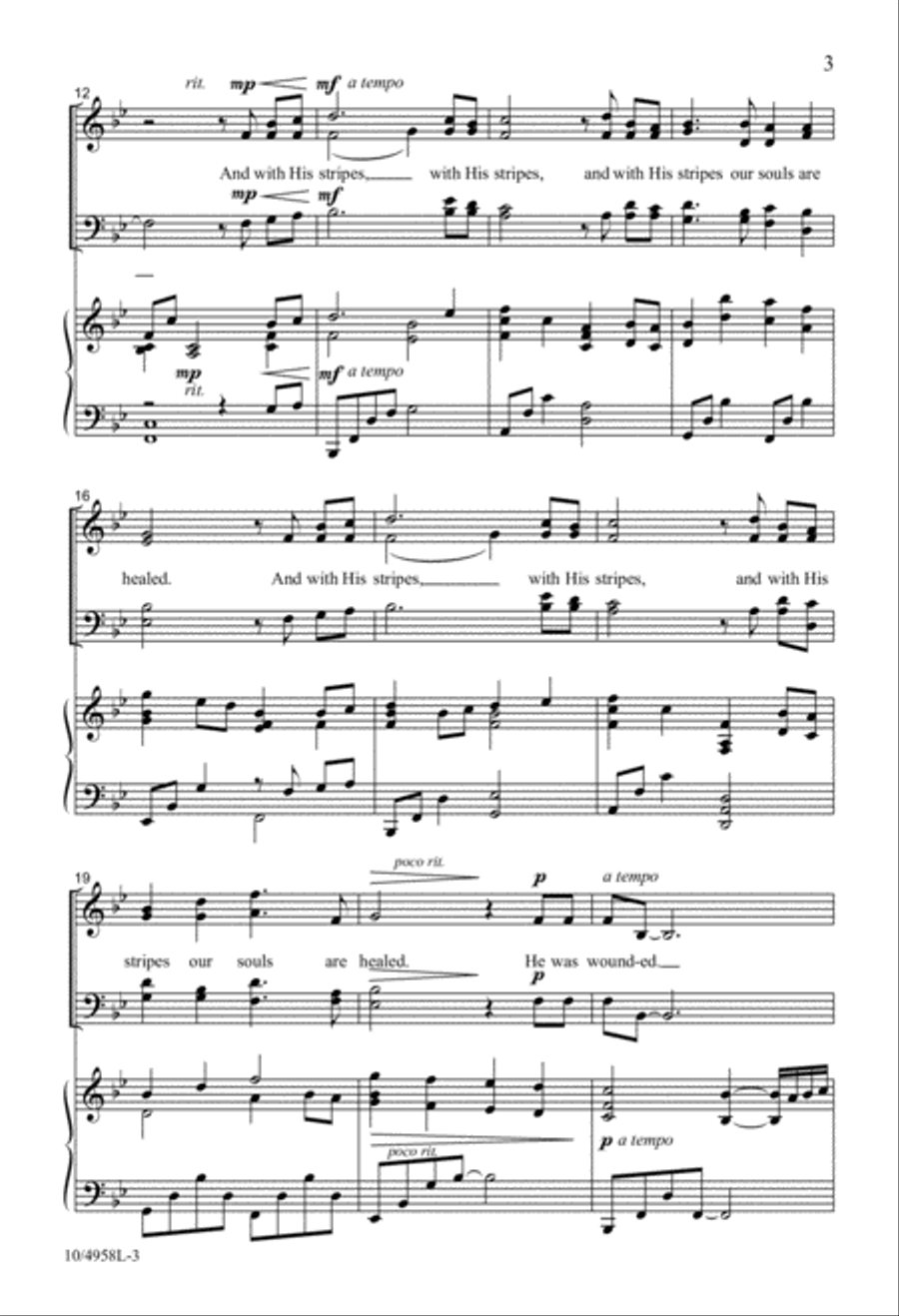 He Was Wounded He Was Wounded 4-Part scores gallery preview page 3
