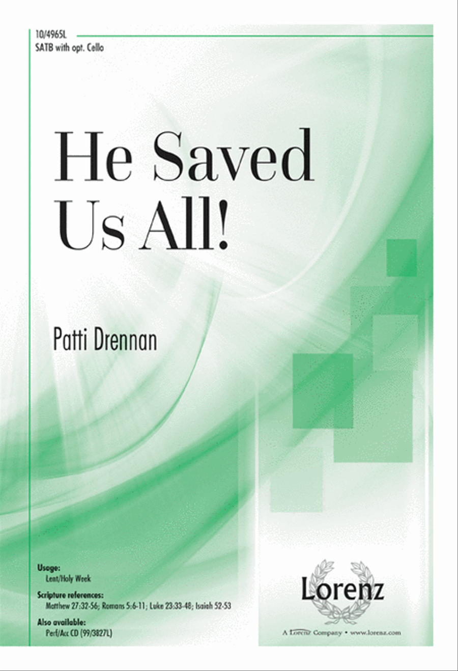 He Saved Us All! 4-Part scores gallery preview page 1