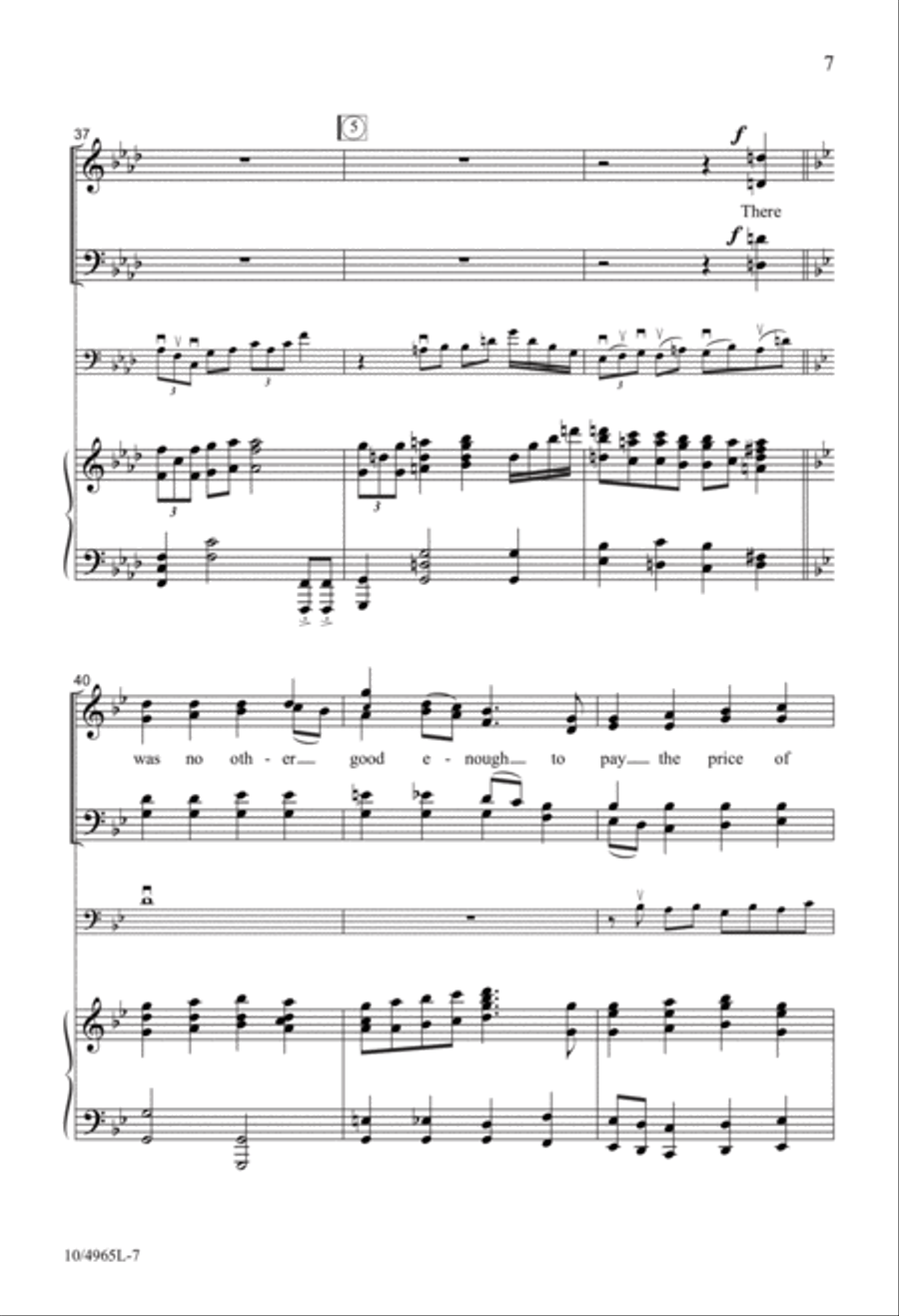 He Saved Us All! 4-Part scores gallery preview page 7
