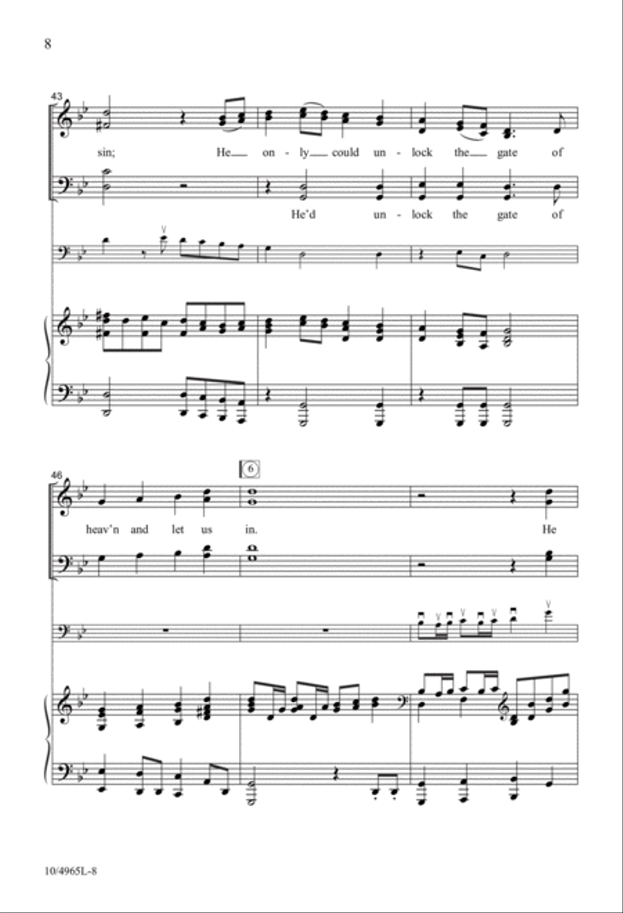 He Saved Us All! 4-Part scores gallery preview page 8