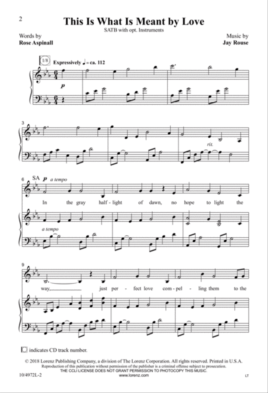 This Is What Is Meant by Love 4-Part scores gallery preview page 2