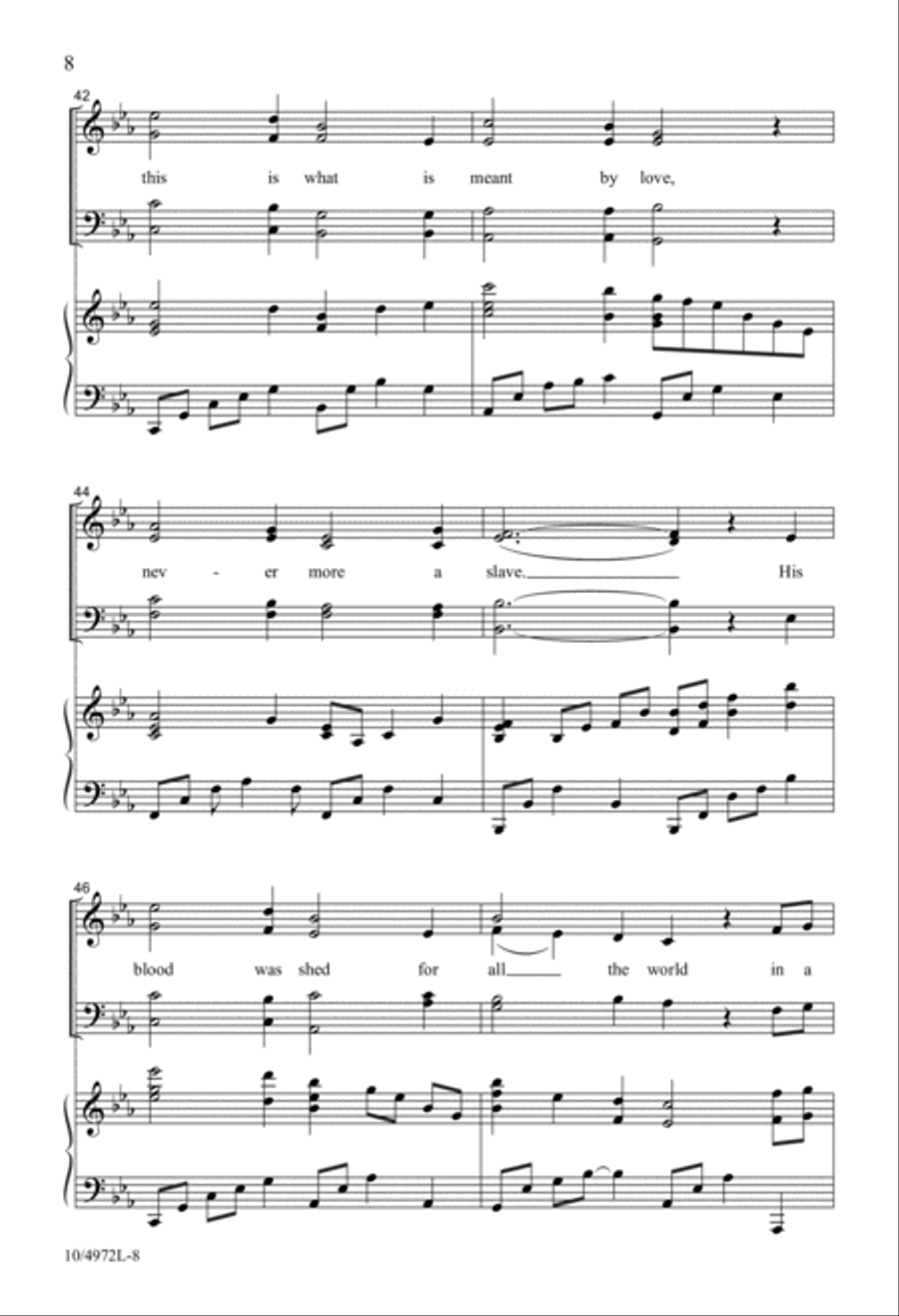 This Is What Is Meant by Love 4-Part scores gallery preview page 8