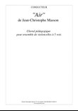''Air'' --- choral pédagogique pour ensemble de violoncelles à 5 voix JCM 2008