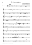 Parry - Te Deum Orchestrated by Adrian Connell - Clarinet 1 in A