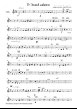 Parry - Te Deum Orchestrated by Adrian Connell - Violin 1
