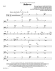 Believer (arr. Mark Brymer) - Bass