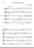 O Sacrum Convivium for wind quintet