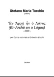 Stefano Maria Torchio: En Arche en o Logos - Full score
