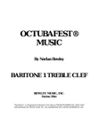 Octubafest Baritone 1 Treble Clef Part Book - Tuba/Euphonium Quartet mini preview
