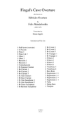 Fingal's Cave Overture (score only)