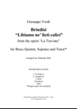 Brindisi from Traviata - Brass Quintet, Soprano and Tenor
