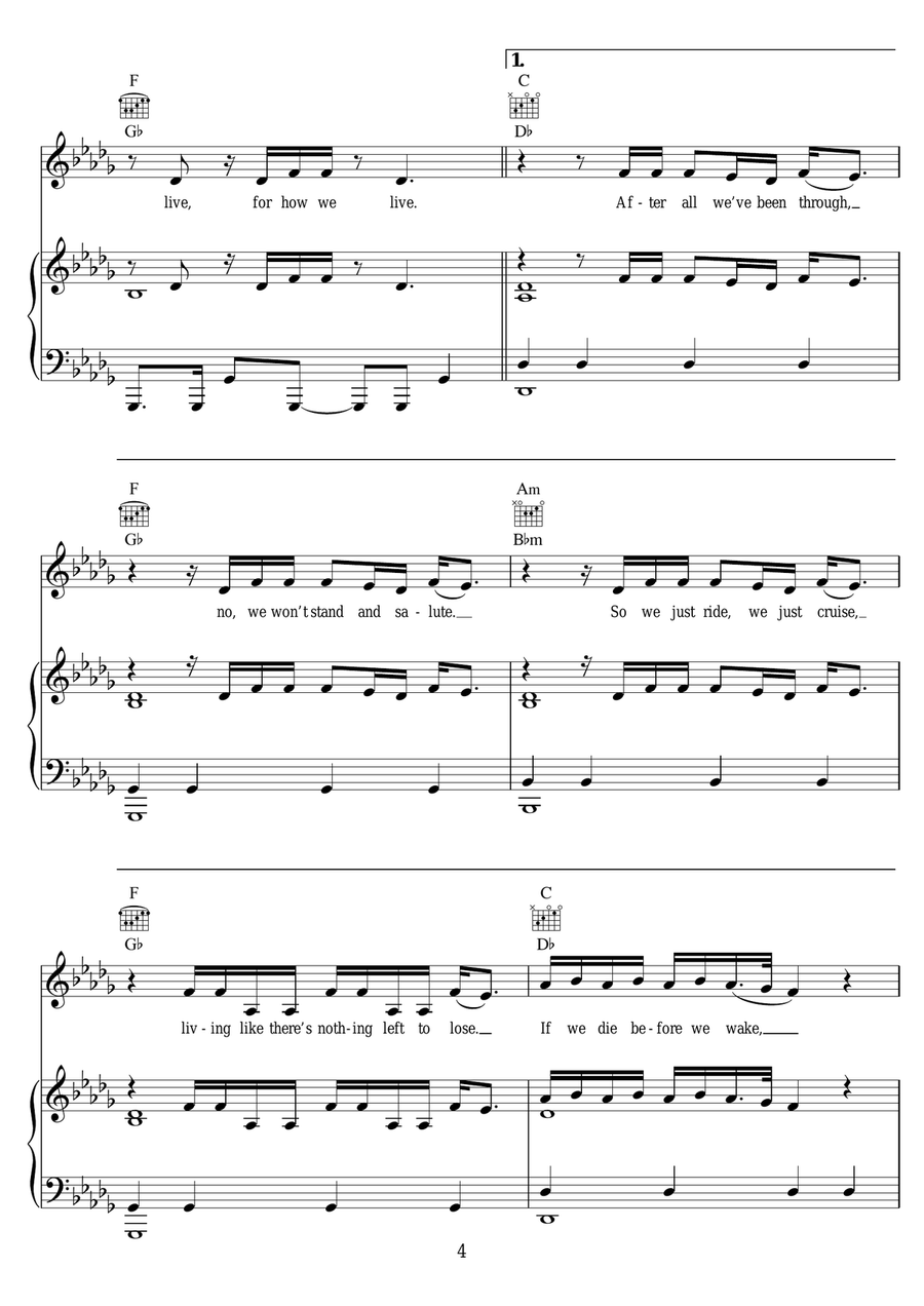 Hymn Hymn Piano, Vocal scores gallery preview page 4