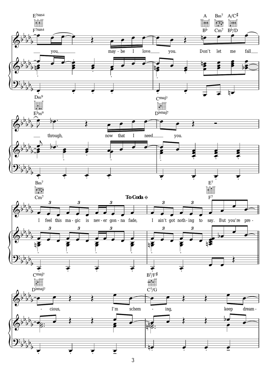 Midnight Midnight Piano, Vocal scores gallery preview page 3