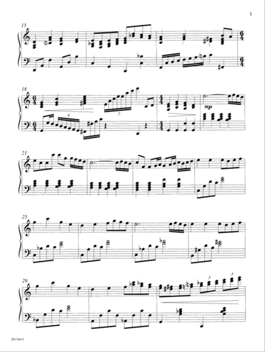 Simply Trusting (Digital Download) Piano Solo scores gallery preview page 5