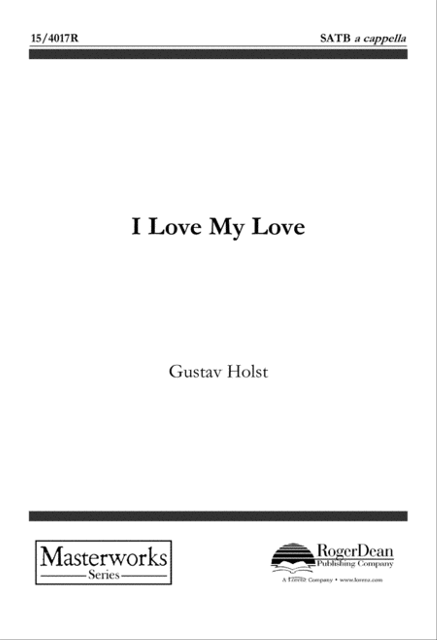 I Love My Love (Digital Download) 4-Part scores gallery preview page 1