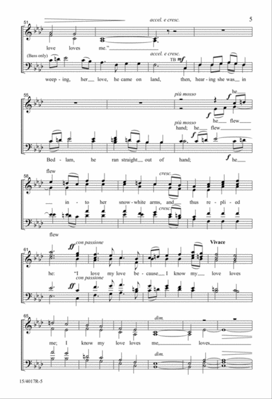 I Love My Love (Digital Download) 4-Part scores gallery preview page 5