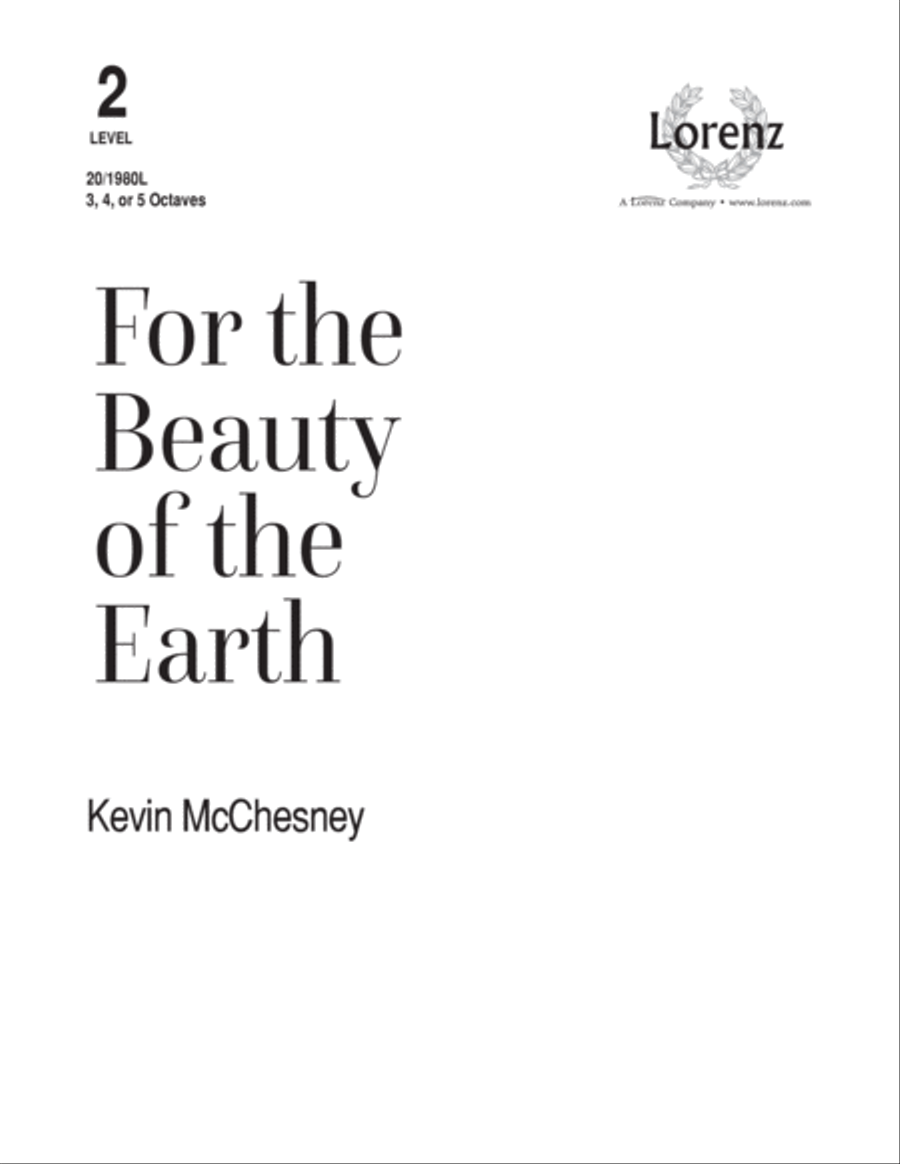 For the Beauty of the Earth (Digital Download) 5-Octaves scores gallery preview page 1