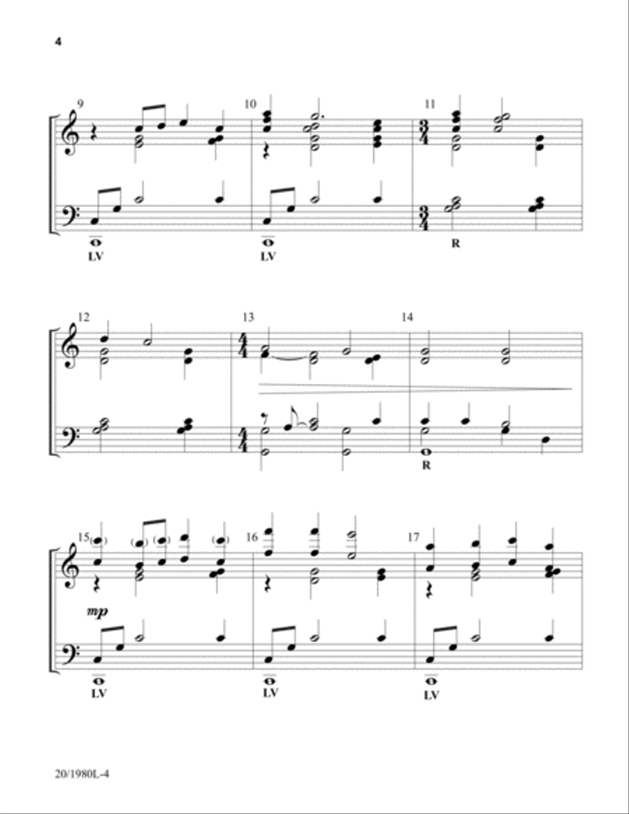 For the Beauty of the Earth (Digital Download) 5-Octaves scores gallery preview page 4