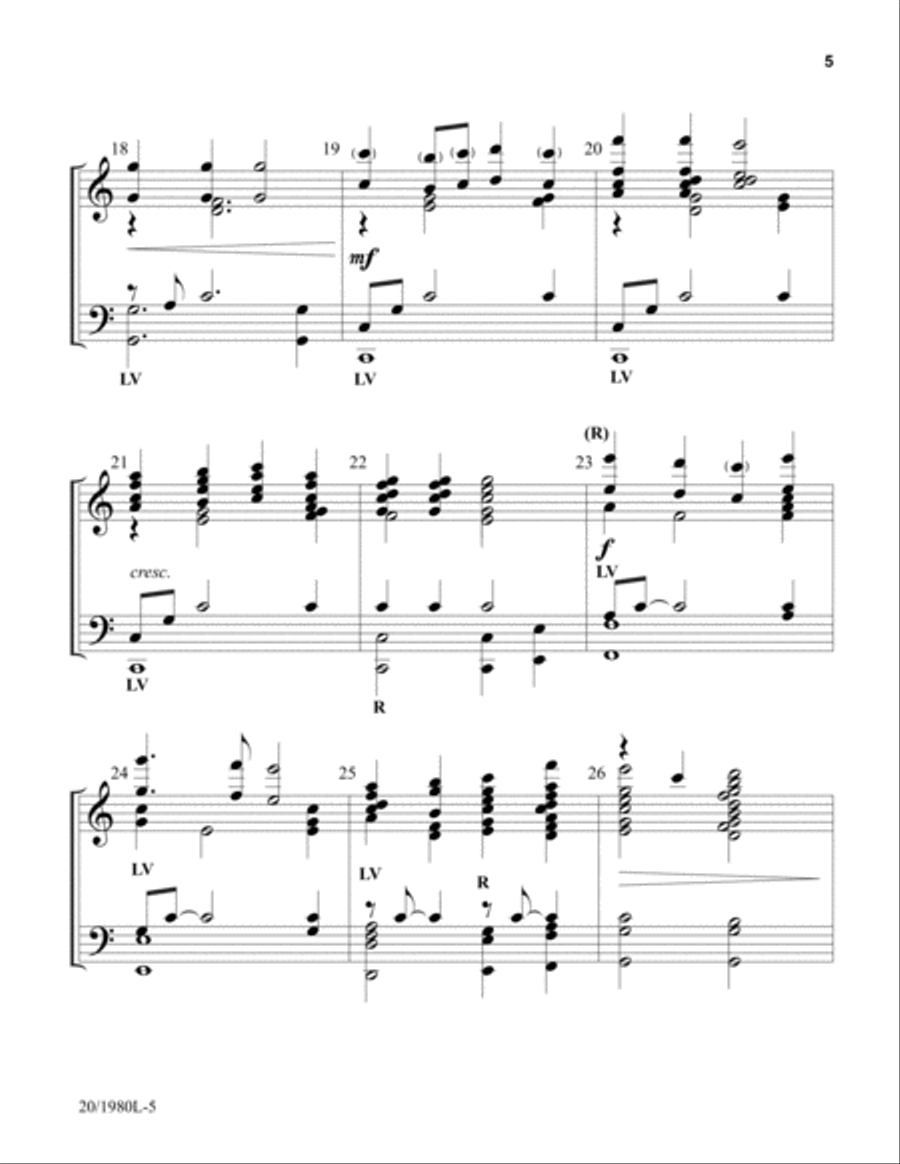 For the Beauty of the Earth (Digital Download) 5-Octaves scores gallery preview page 5